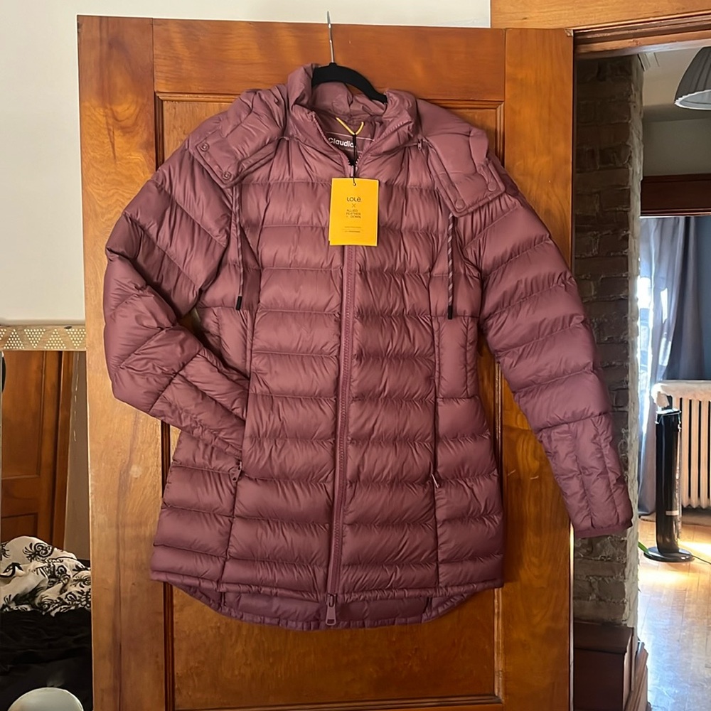 NWT Lole Claudia lightweight down jacket Small
